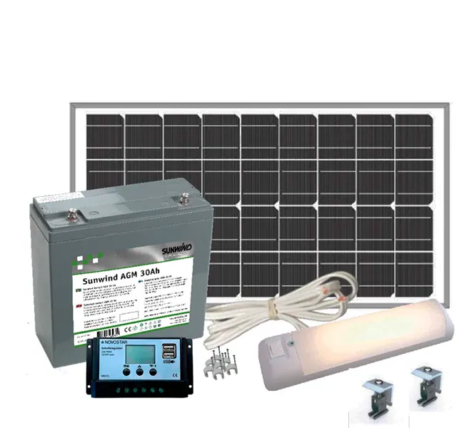 Aurinkoenergiapaketti Pikkula 12V