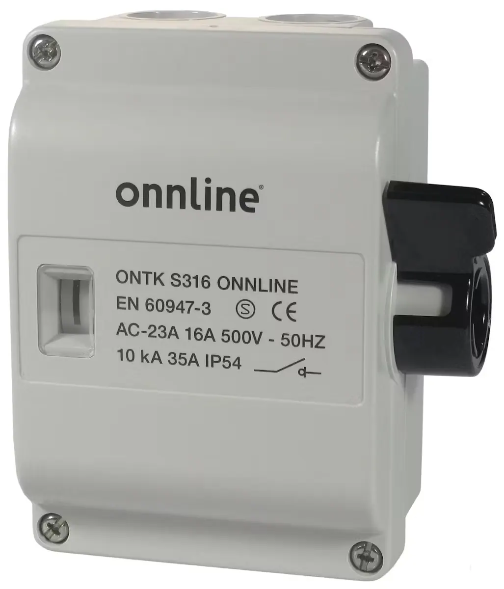ONNLINE Turvakytkin S316 7,5kW, IP54