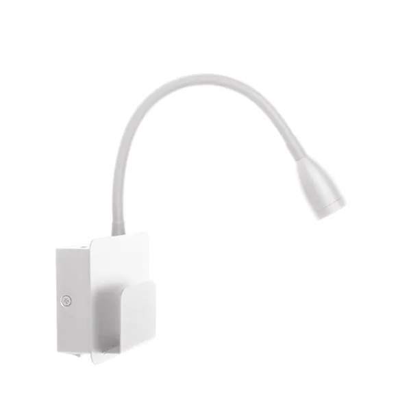 Seinävalaisin Design USB Valkoinen 12 V