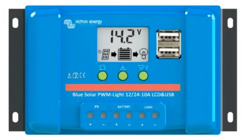 Lataussäädin Victron BlueSolar PWM 10A LCD&USB