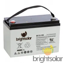 Brightsolar DC12-100 AGM akku, huoltovapaa