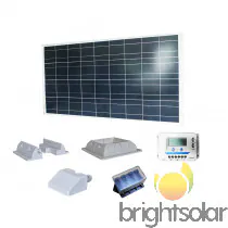 Brightsolar 90W aurinkopaneelisetti matkailuajoneuvoon